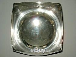 LARGE Vintage 70s 80s Ward Bennett Design Mid Century Modern Silver Plate Bowl