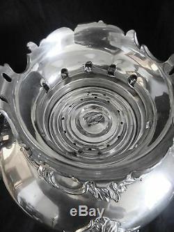 LARGE vintage silver plate hot water urn with decorative finial