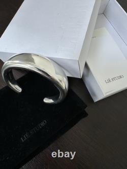 LIÉ STUDIO EMMA BANGLE SILVER NEW RRP £330 iN BOX & ORIGINAL PACKAGING