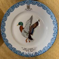 La Tour D'Argent Limoges Plate Limited Production Porcelain Set of 6 Very Good