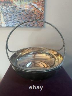Lambidis Original Silverware Silver Plated Basket- Made in Athens Greece Lambidis Original Silverware Silver Plated Basket- Made in Athens Greece
