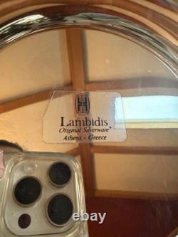 Lambidis Original Silverware Silver Plated Basket- Made in Athens Greece