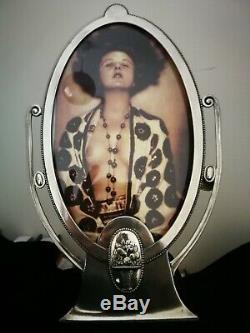 Large Great, Rare, Wmf Art Nouveau, Jugendstil, Silver Plated Photo Frame