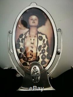 Large Great, Rare, Wmf Art Nouveau, Jugendstil, Silver Plated Photo Frame