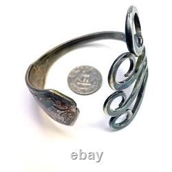 Large Sculptural Artisan Serving Fork Bracelet Studio Piece Heavy 80.8g France