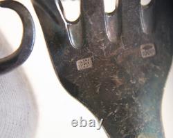 Large Sculptural Artisan Serving Fork Bracelet Studio Piece Heavy 80.8g France