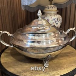 Large Silver Plated Lidded Tureen EPNS B M MOUNT