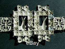 Large Vintage Ornate Victorian Belt Buckle