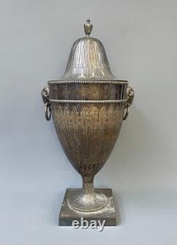 Large silver-plated metal bowl, 19th century