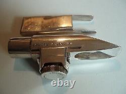 Lawton alto sax mouthpiece, 7BB, assumed silver plated, excellent, original box