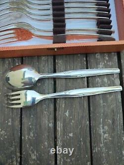 Liberty Silver Plated Cutlery Set 12 Forks 12 Dessert Spoons