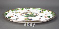 Limoges Tetard Edite A. Raynaud French Porcelain & Sterling Silver Platter