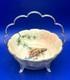 Locke & Co. Worcester Peacock Candy Dish in Silver Plated Frame, c. 1902-14