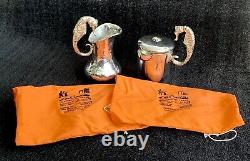 Los Castillo Seahorse Creamer & Sugar with original bags