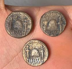 Lot 3x Ides of March, Brutus, Eid Mar Hand-struck Imperatorial Denarius 43-42 BC