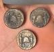 Lot 3x Ides of March, Brutus, Eid Mar Hand-struck Imperatorial Denarius 43-42 BC