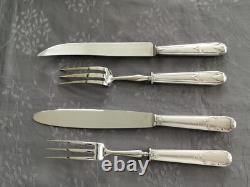 Lot Silver Plated Metal Carving Set Tea Strainer Sugar Shaker Scoop