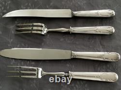 Lot Silver Plated Metal Carving Set Tea Strainer Sugar Shaker Scoop