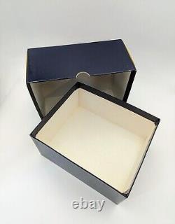MAPPIN & WEBB Glass Crystal Silver-Plated Sugar Jam Pot Dish Spoon Original Box
