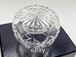 MAPPIN & WEBB Glass Crystal Silver-Plated Sugar Jam Pot Dish Spoon Original Box