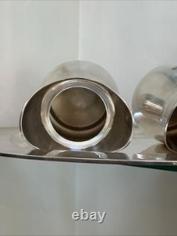 MCM Silver Plated With Mexican Origin Markings Tea Set Of 3