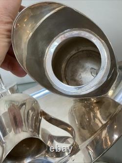 MCM Silver Plated With Mexican Origin Markings Tea Set Of 3