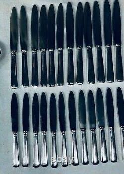 MÉNAGÈRE ERCUIS ART DECO 61 Pcs SILVER PLATED FLATWARE DINER SET TOP