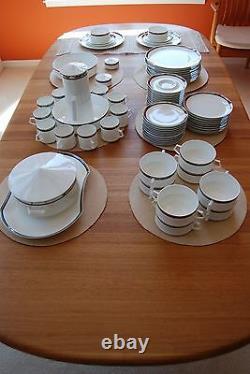 MID Century Modern Mikasa China Porcelain Ceramic Solitude Dinning Set MCM White