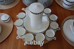 MID Century Modern Mikasa China Porcelain Ceramic Solitude Dinning Set MCM White