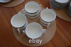 MID Century Modern Mikasa China Porcelain Ceramic Solitude Dinning Set MCM White
