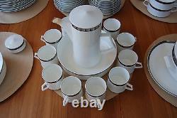 MID Century Modern Mikasa China Porcelain Ceramic Solitude Dinning Set MCM White