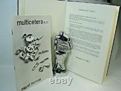 MIGUEL BERROCAL Mini Cariatide Nickel Plated Puzzle Sculpture 1968 69