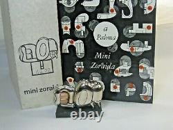 MIGUEL BERROCAL Mini Zoraida Nickle Plated Puzzle Sculpture withBox & Book