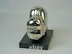 MIGUEL BERROCAL Mini Zoraida Nickle Plated Puzzle Sculpture withBox & Book