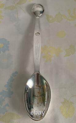 MMA Tasting stirring spoon Brass SilverPlating Vintage