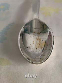 MMA Tasting stirring spoon Brass SilverPlating Vintage