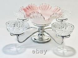 Magnificent Antique English Victorian Israel Freeman & Son Epergne Silver Plated