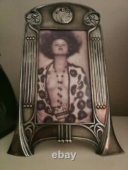 Magnificent Huge Very Rare, Wmf Art Nouveau, Secessionistpromenade Photo Frame