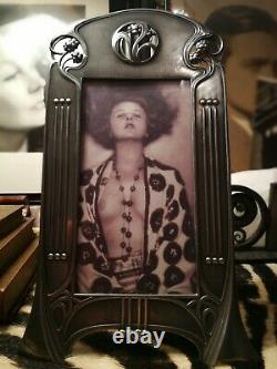 Magnificent Huge Very Rare, Wmf Art Nouveau, Secessionistpromenade Photo Frame