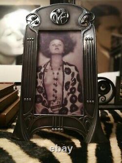 Magnificent Large, Rare Wmf Art Nouveau, Secessionist Photo Frame Promenade