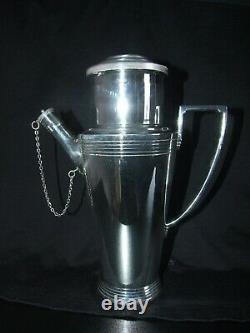 Mappin & Webb Keith Murray Designed Silver Plate Cocktail Shaker