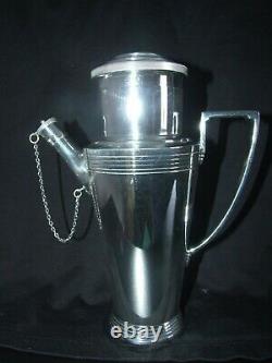 Mappin & Webb Keith Murray Designed Silver Plate Cocktail Shaker