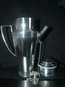 Mappin & Webb Keith Murray Designed Silver Plate Cocktail Shaker