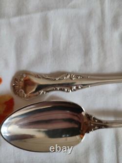 Mappin & Webb twelve soup spoons silver plated decorative vegetal volutes