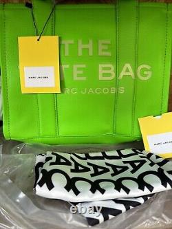 Marc Jacobs The Medium Leather Green Tote Bag RRP £495