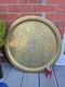 Massive Cairo Ware Cairoware Brass & Silver Inlaid Tray