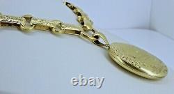 Mercury Gilded 18ct 22ct Gold Plated Silver Collar Necklace & Locket Victorian
