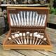 MidCentury Viners Corinth EPNS A1 Silver Plated 56 Piece Cutlery Set For 6