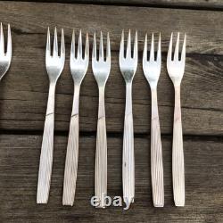 MidCentury Viners Corinth EPNS A1 Silver Plated 56 Piece Cutlery Set For 6