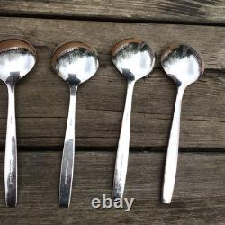 MidCentury Viners Corinth EPNS A1 Silver Plated 56 Piece Cutlery Set For 6